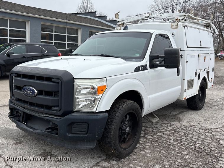 image for item FB3538 2013 Ford F350 utility bed pickup truck