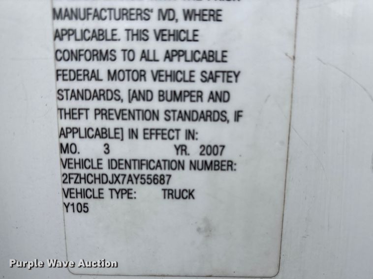 image for item FB3547 2007 Sterling Acterra fuel / lube truck