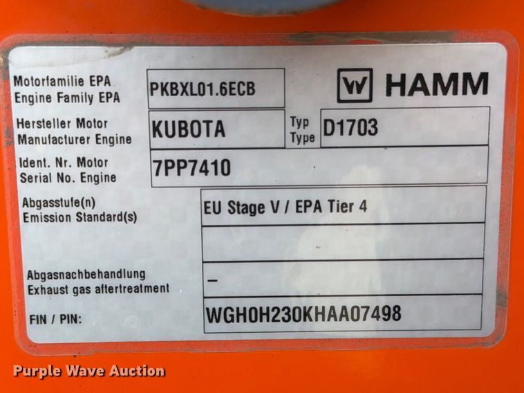 image for item FB7980 2023 Hamm HD12VV double drum vibratory roller