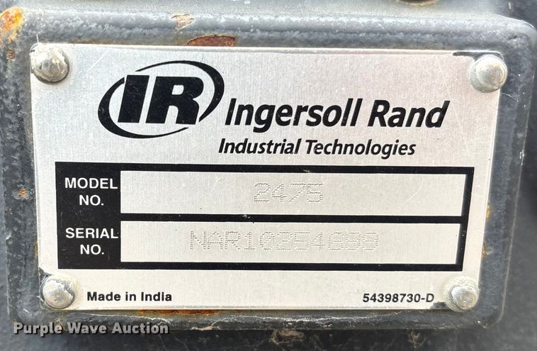 image for item FC1591 Ingersoll Rand 2475 air compressor