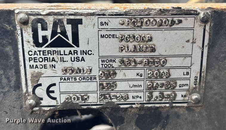 image for item FC1594 Caterpillar PC306B skid steer cold planer