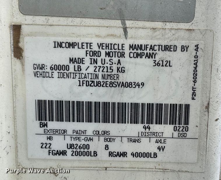 image for item FC1612 1995 Ford LT8000 ready mix truck