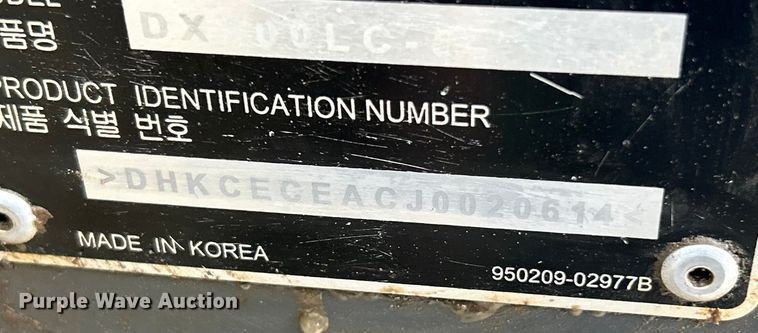 image for item FC5029 2018 Doosan DX300LC-5 long reach excavator