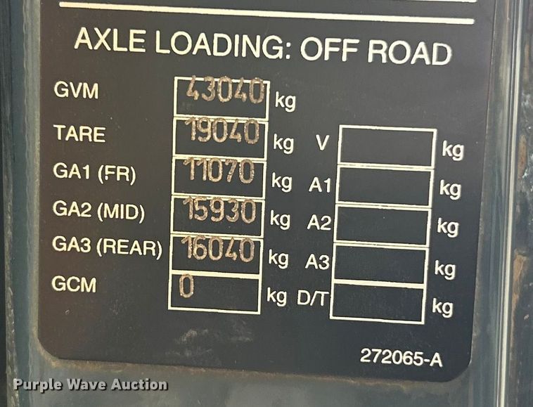 image for item FC5031 Bell B25E articulated haul truck