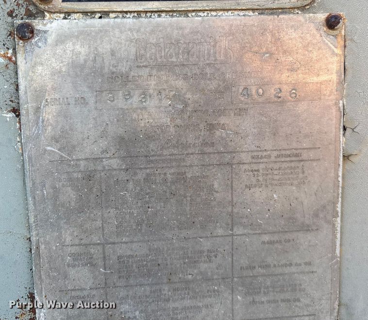 image for item FG0078 Cedarapids 4026 crushing plant