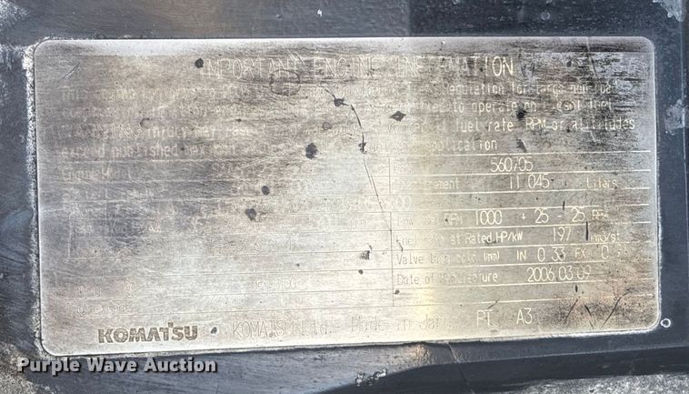 image for item FG0079 2006 Komatsu PC400LC-7E0 excavator