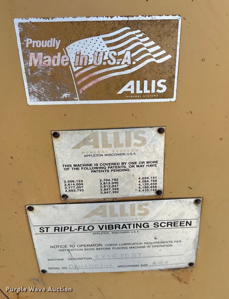 image for item FG0085 Allis Mineral Systems 6x16 TDST screening plant