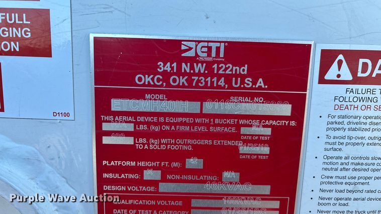 image for item FG0095 2019 Ford F550 bucket truck