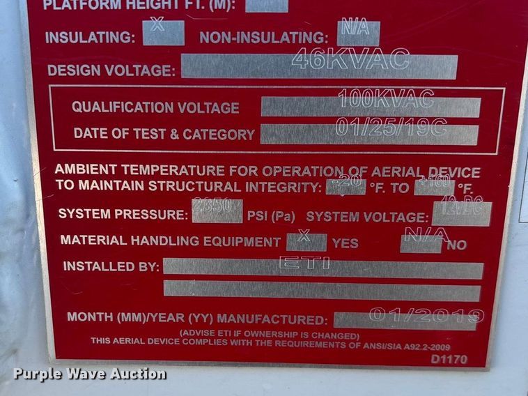 image for item FG0095 2019 Ford F550 bucket truck