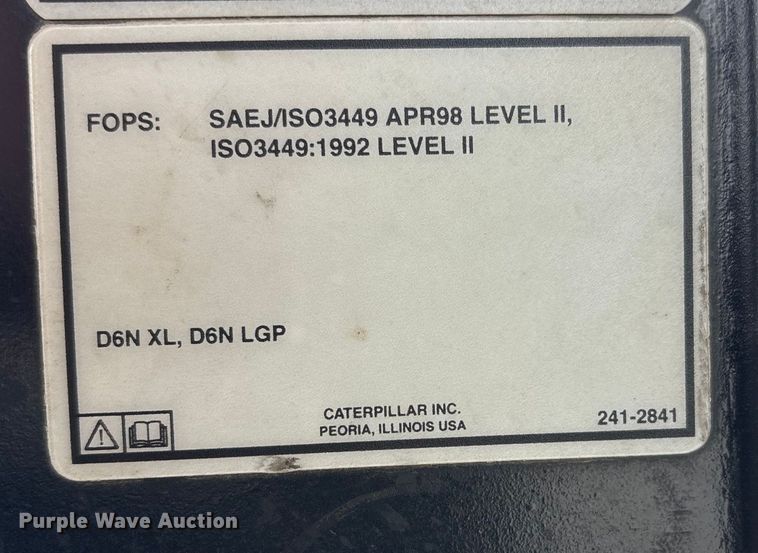 image for item FG2695 2008 Caterpillar D6N XL dozer