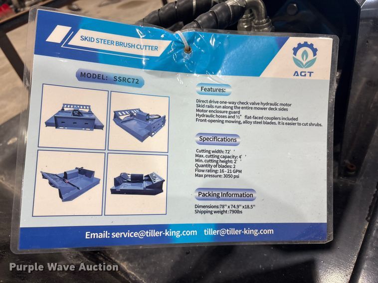 image for item FG2751 2025 Mower King SSRC skid steer rotary mower