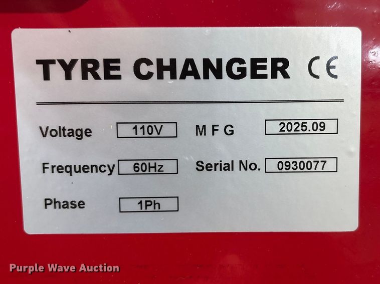 image for item FG2752 2025 Tyre Changer tire machine