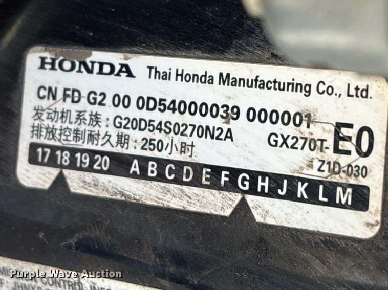 image for item FG2760 2019 Barreto 912 trencher