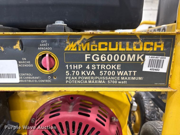 image for item FG2764 (2) McCullock generators