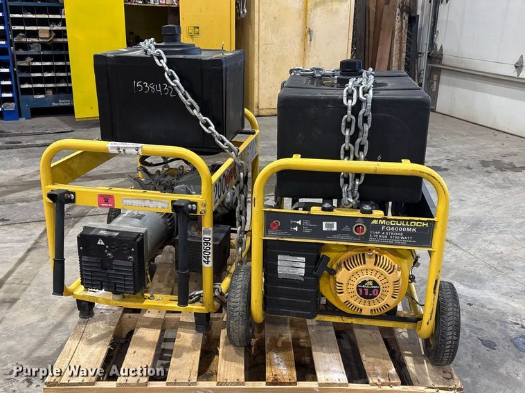 image for item FG2765 (2) McCullock generators