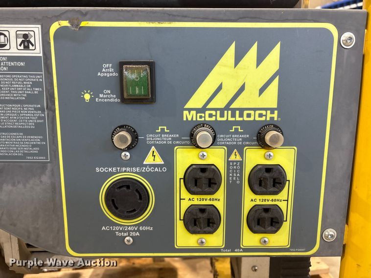 image for item FG2765 (2) McCullock generators