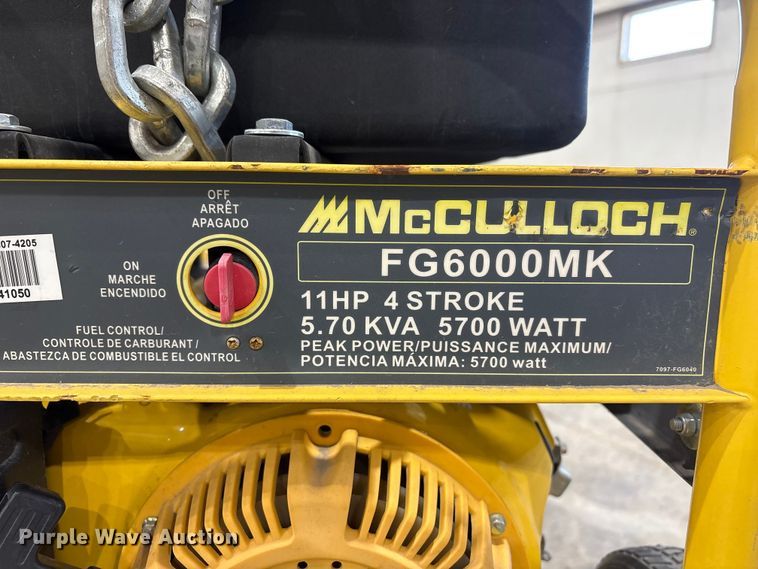 image for item FG2765 (2) McCullock generators