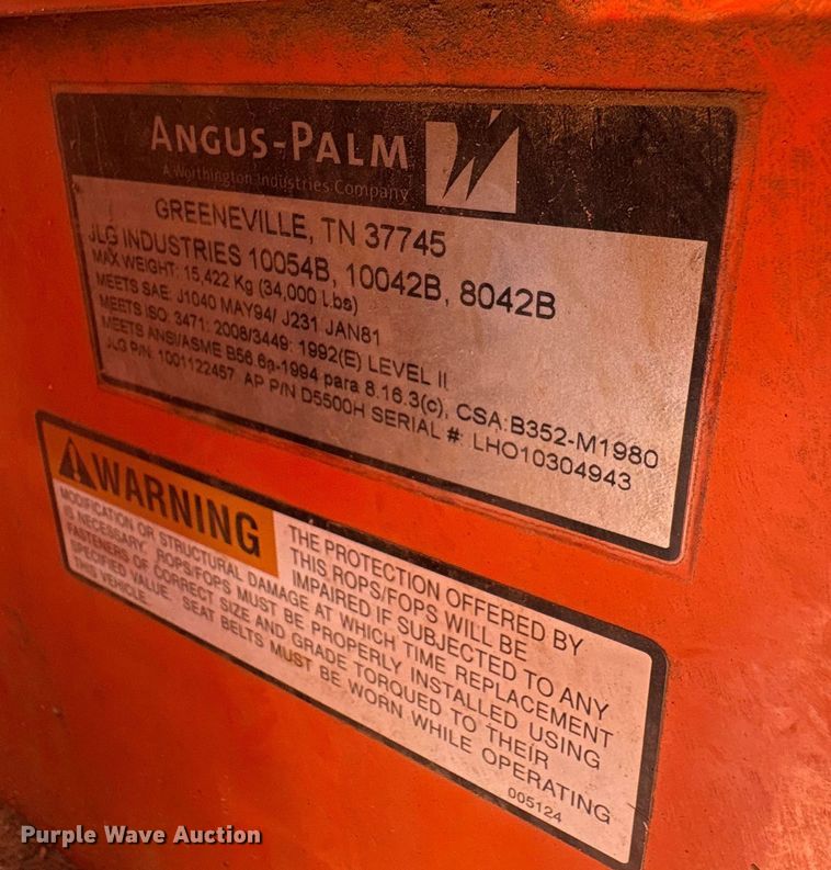 image for item FI0142 2013 JLG Skytrak 10042 telehandler