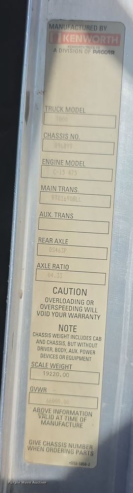 image for item FI0805 Kenworth T800 flatbed truck