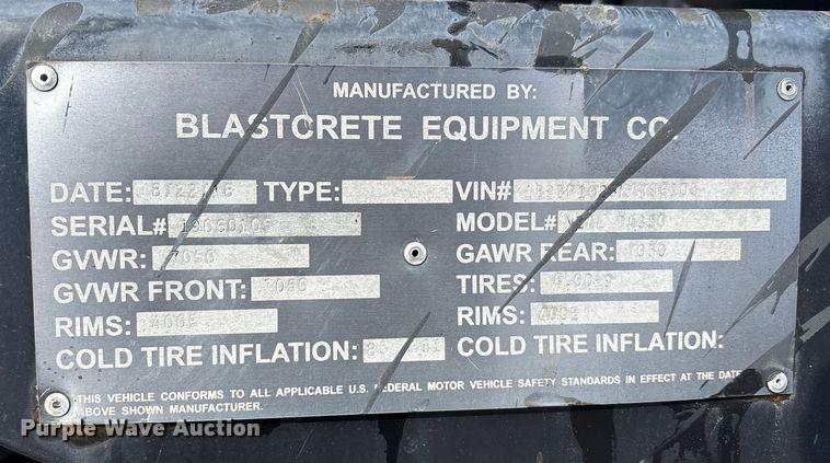 image for item FK1171 2019 Blastcrete Equipment Neal DA350 sealcoat squeegee machine