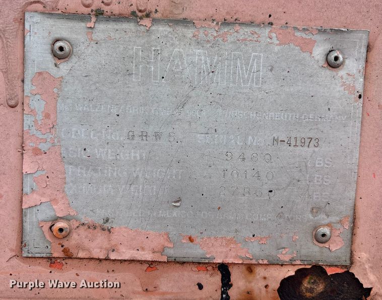 image for item FK1175 1998 Hamm GRW5 pneumatic roller