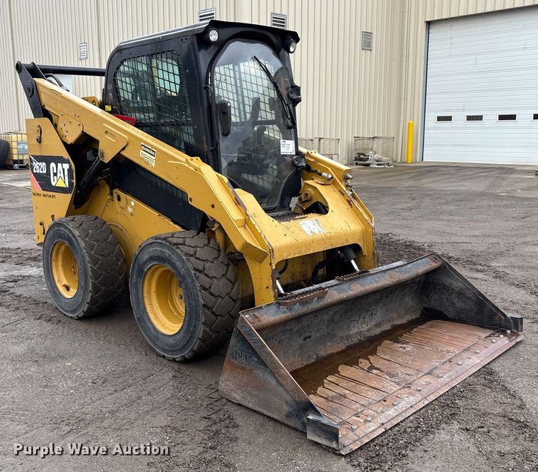 image for item FK1180 2018 Caterpillar 262D skid steer loader
