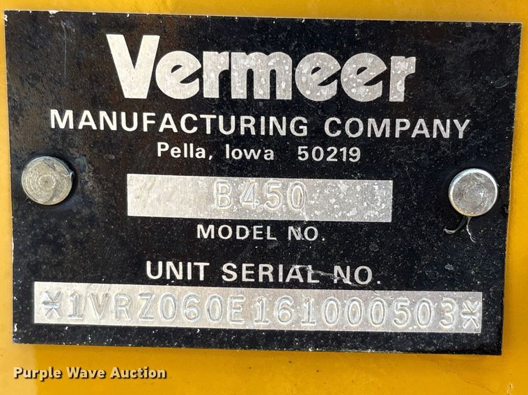 image for item FK1233 2006 Vermeer RT450 trencher
