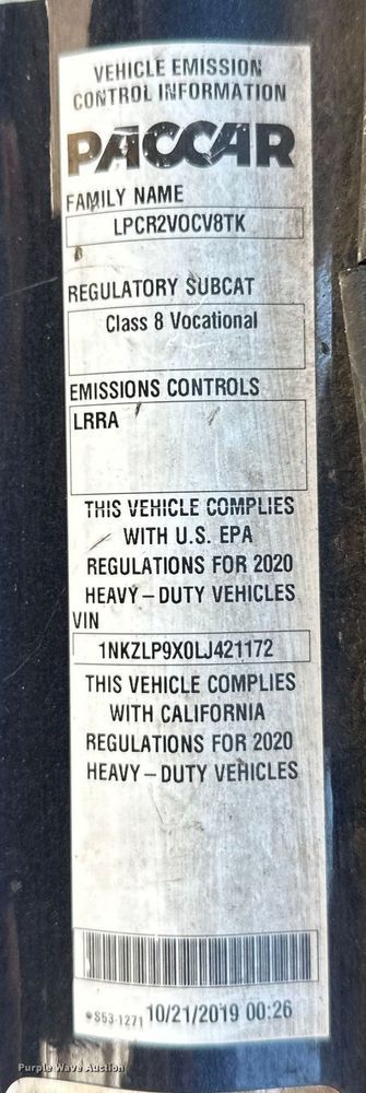 image for item FK1600 2020 Kenworth T880 flatbed truck