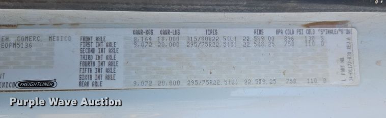 image for item FN5581 2014 Freightliner M2 dump truck