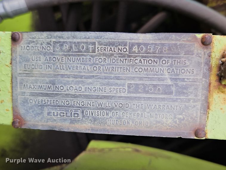 image for item FN5585 Euclid 39LOT water wagon