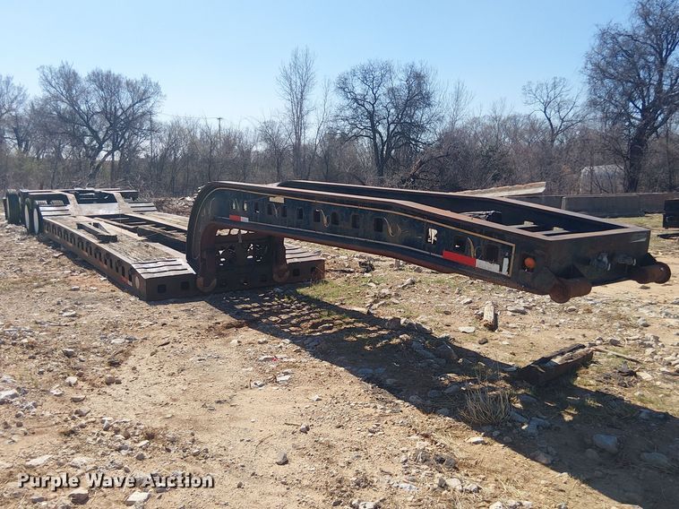 image for item NC9760 1982 Sibert lowboy equipment trailer