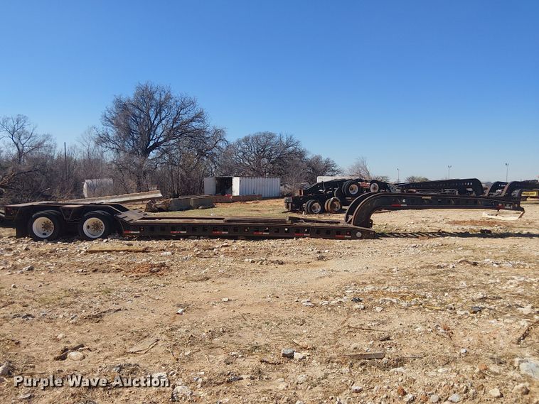 image for item NC9760 1982 Sibert lowboy equipment trailer