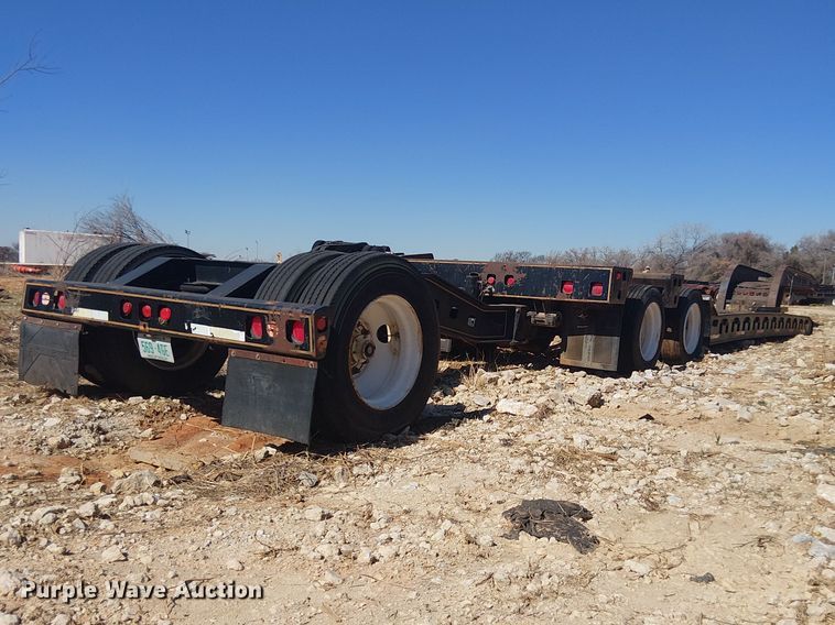 image for item NC9760 1982 Sibert lowboy equipment trailer
