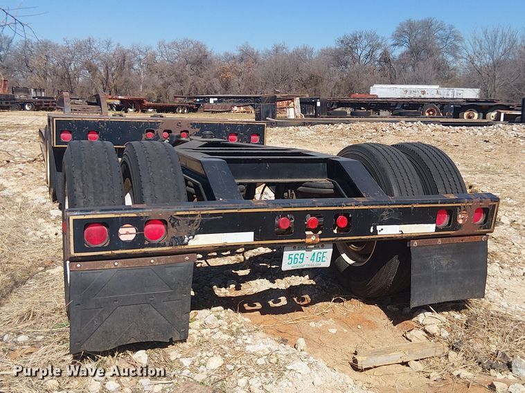 image for item NC9760 1982 Sibert lowboy equipment trailer