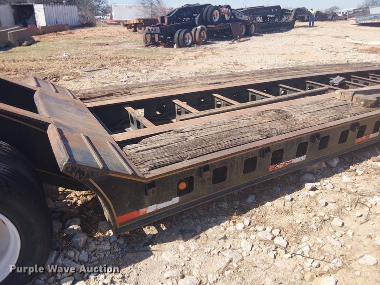 image for item NC9760 1982 Sibert lowboy equipment trailer