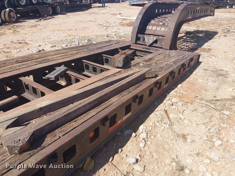 image for item NC9760 1982 Sibert lowboy equipment trailer