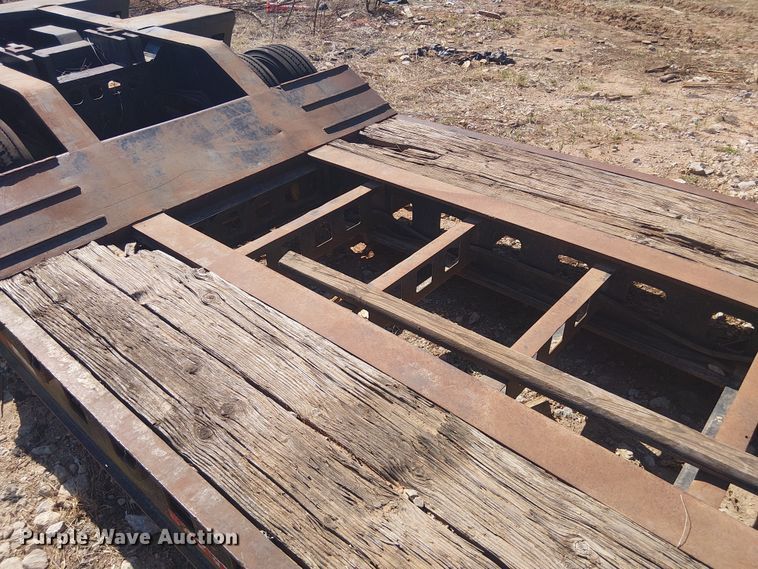 image for item NC9760 1982 Sibert lowboy equipment trailer