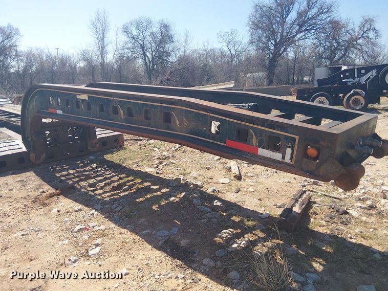 image for item NC9760 1982 Sibert lowboy equipment trailer