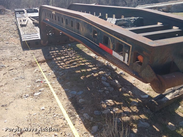 image for item NC9760 1982 Sibert lowboy equipment trailer