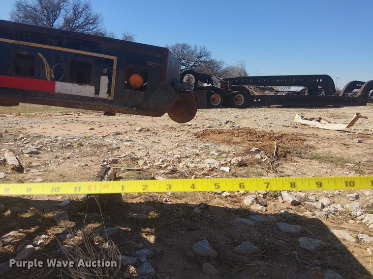 image for item NC9760 1982 Sibert lowboy equipment trailer