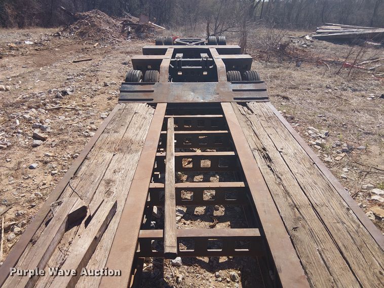 image for item NC9760 1982 Sibert lowboy equipment trailer