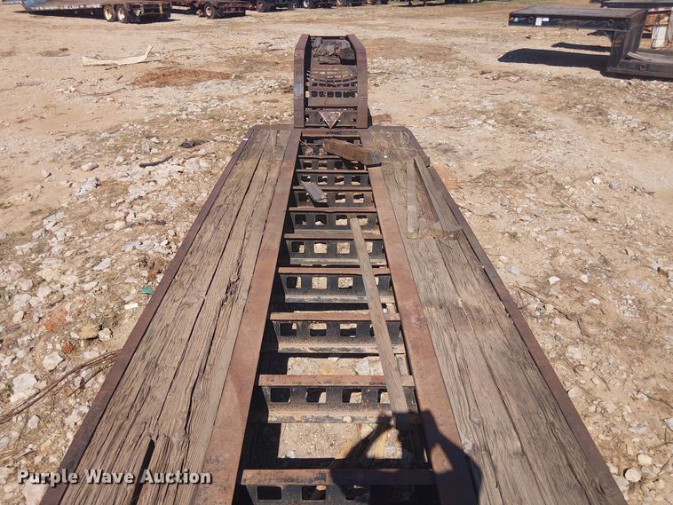 image for item NC9760 1982 Sibert lowboy equipment trailer