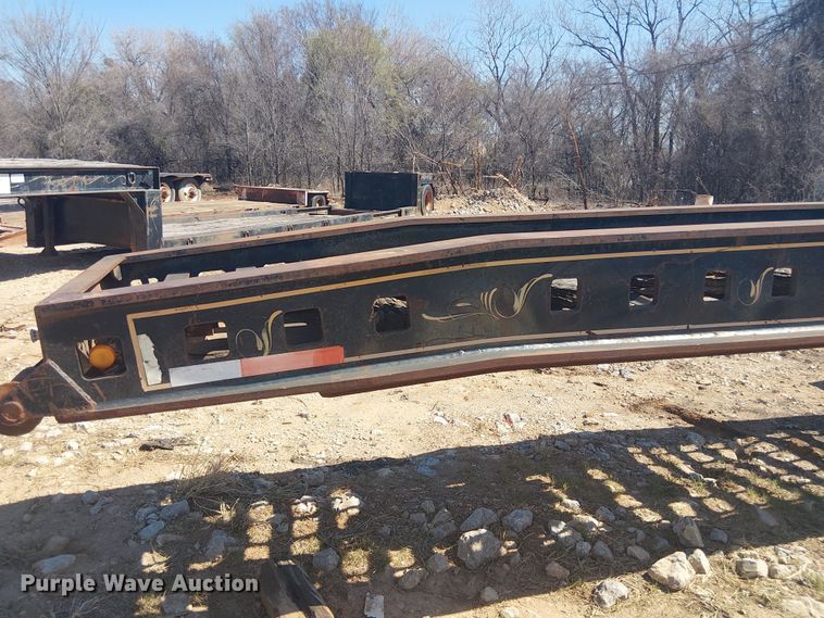 image for item NC9760 1982 Sibert lowboy equipment trailer