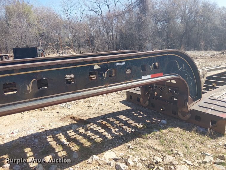 image for item NC9760 1982 Sibert lowboy equipment trailer