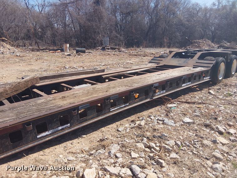 image for item NC9760 1982 Sibert lowboy equipment trailer