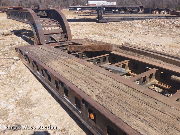 image for item NC9760 1982 Sibert lowboy equipment trailer