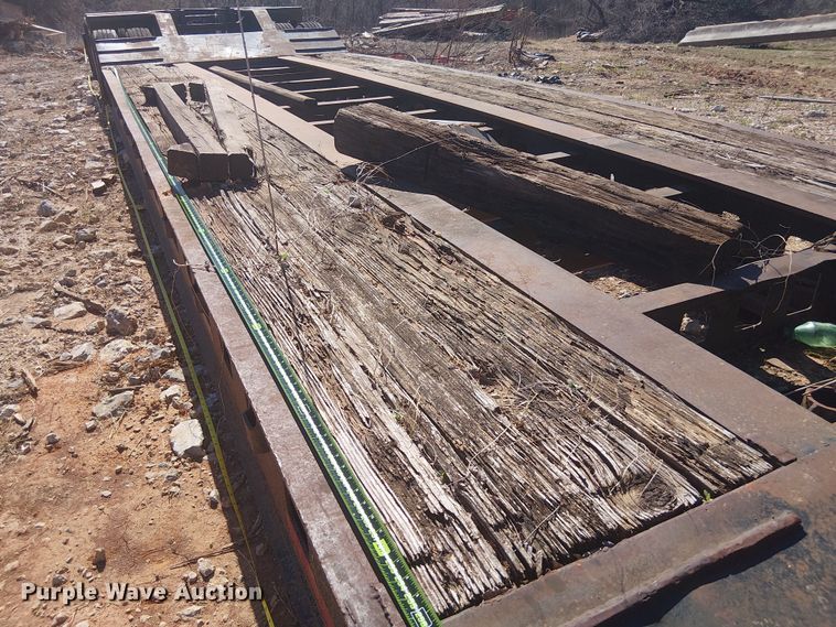 image for item NC9760 1982 Sibert lowboy equipment trailer