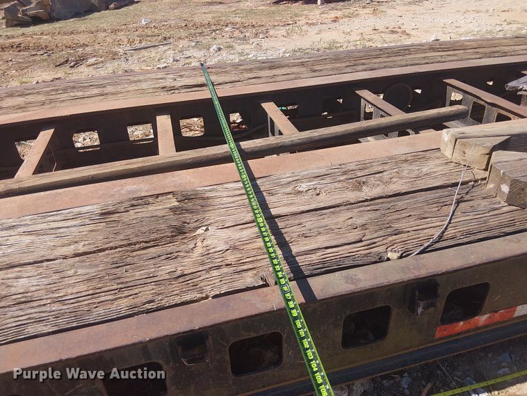 image for item NC9760 1982 Sibert lowboy equipment trailer