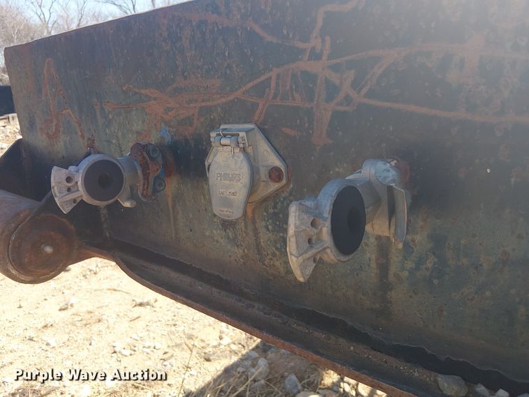 image for item NC9760 1982 Sibert lowboy equipment trailer