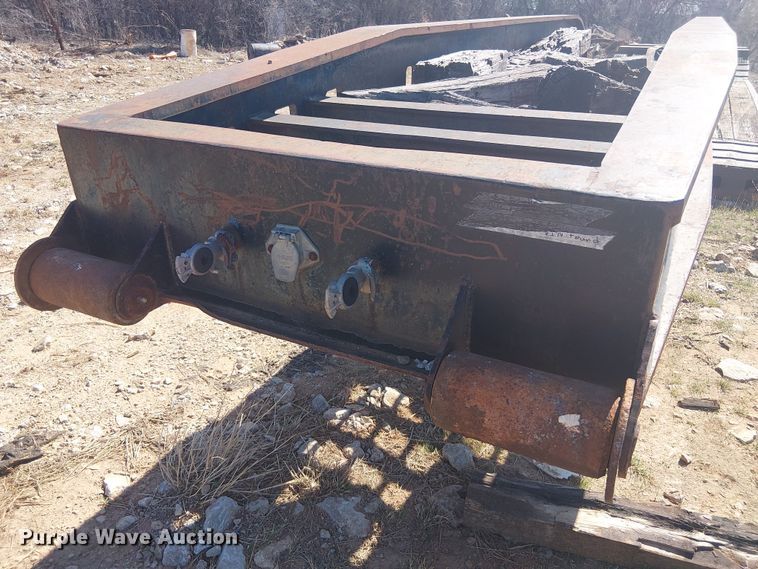 image for item NC9760 1982 Sibert lowboy equipment trailer